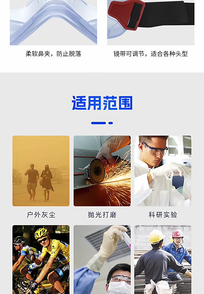 3M GG3001A-AF GoggleGear GG3000防霧護目鏡8