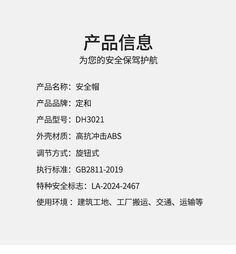 定和DH3021內(nèi)置護目鏡帶透氣孔ABS安全帽9