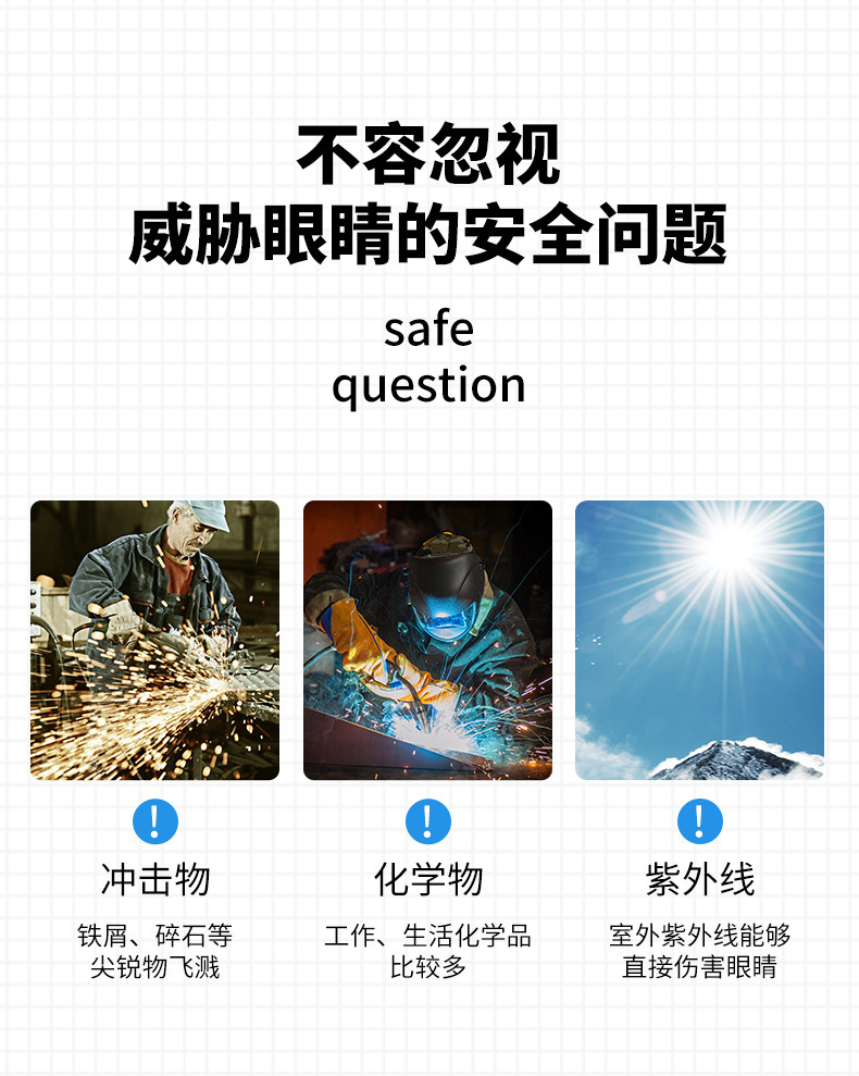 定和DH4011高清透明多功能防護(hù)眼鏡6