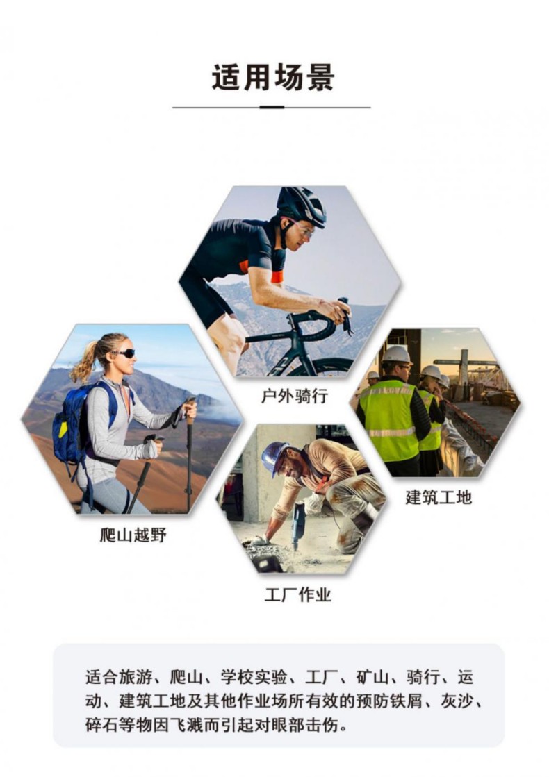 定和DH4013抗沖擊防風沙多功能防護眼鏡8
