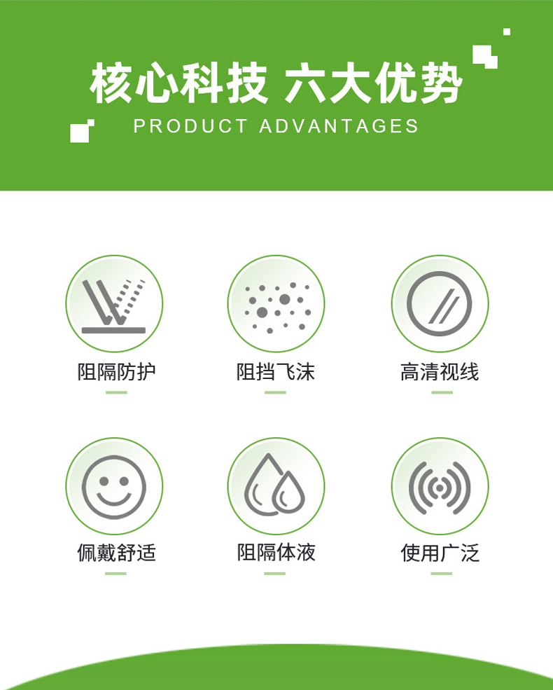 定和DH20150一次性面屏隔離防護面罩2