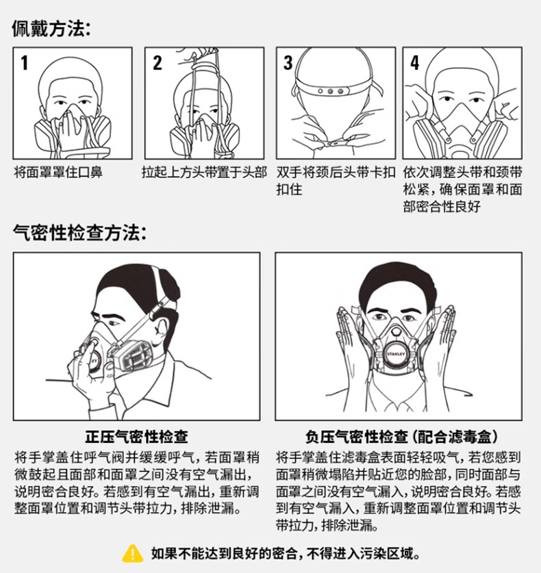 STANLEY史丹利ST23001有機蒸氣濾毒盒3