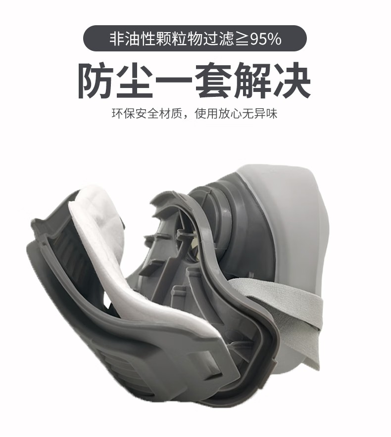 STANLEY史丹利ST2210橡膠半面罩防塵面具8