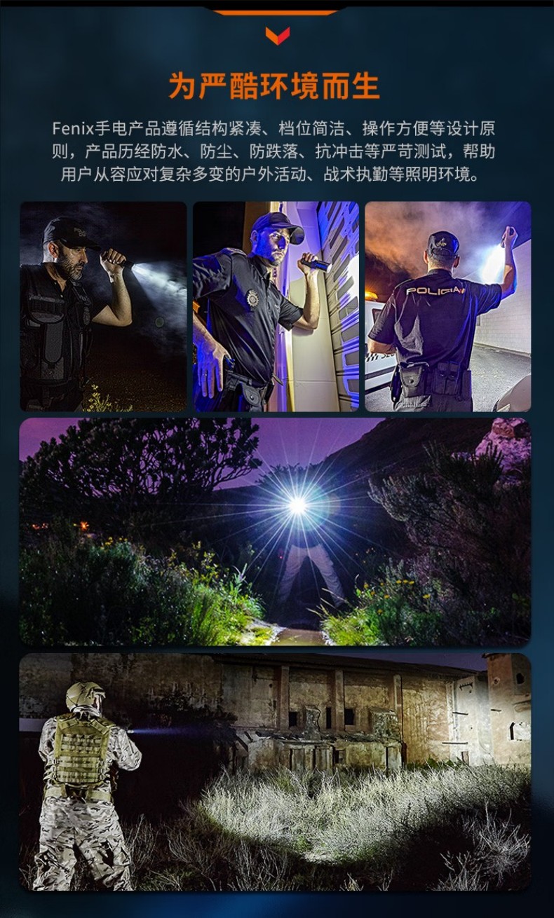 FENIX菲尼克斯PD32R PD系列高亮可充電戰術小直筒手電14.jpg