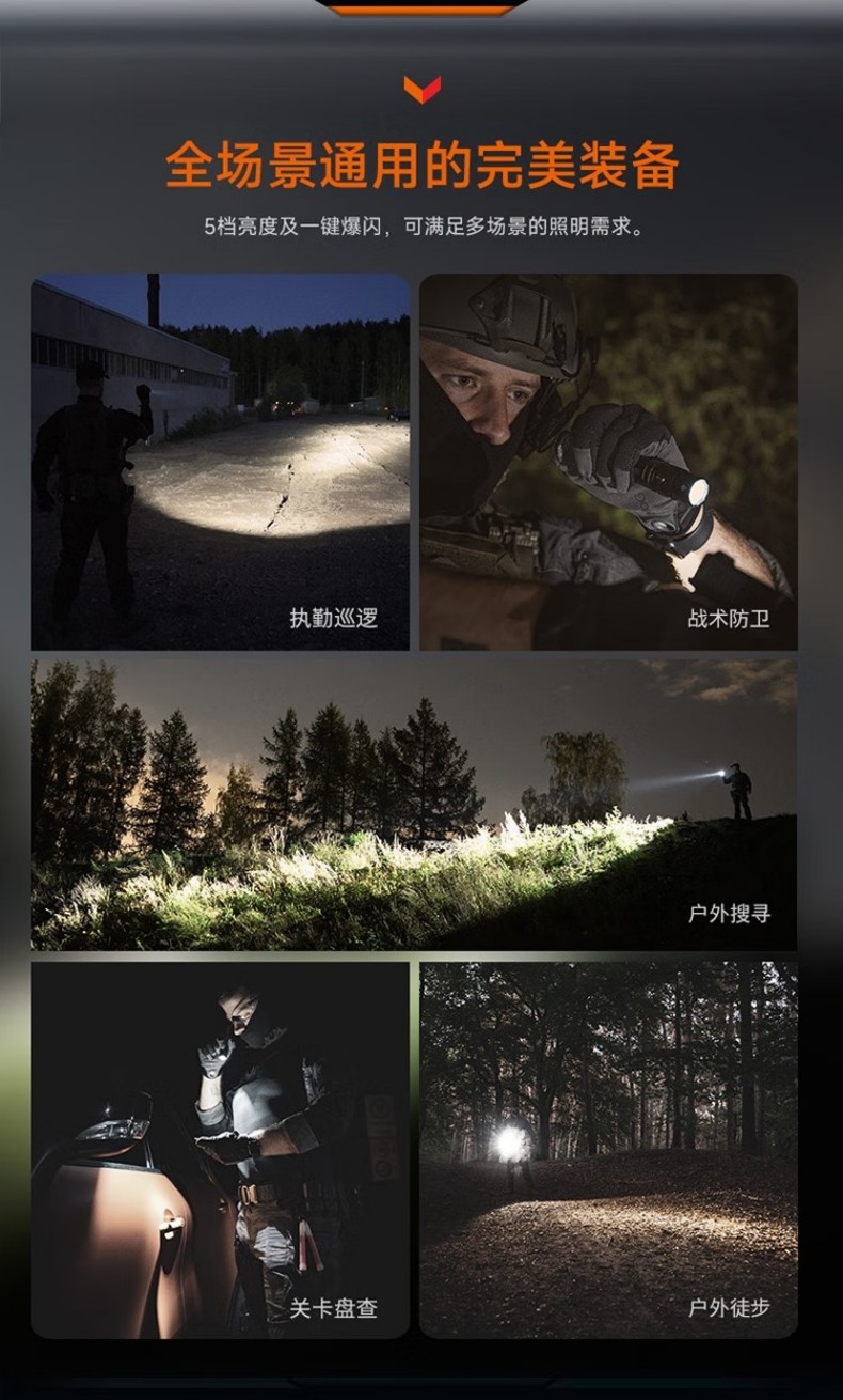 FENIX菲尼克斯PD36R PD系列充電戰(zhàn)術小直筒手電9.jpg