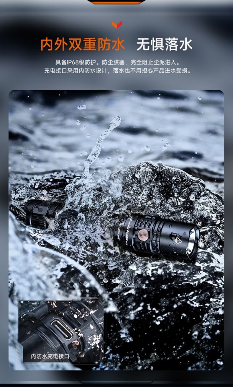 FENIX菲尼克斯PD36R PD系列充電戰(zhàn)術小直筒手電10.jpg