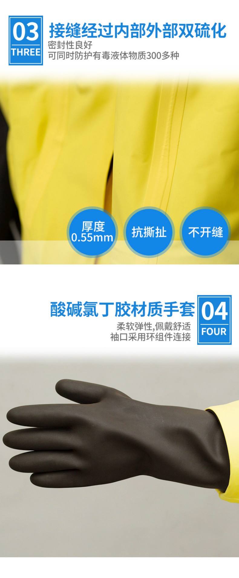 定和DH602重型A級氣密型全封閉防化服5