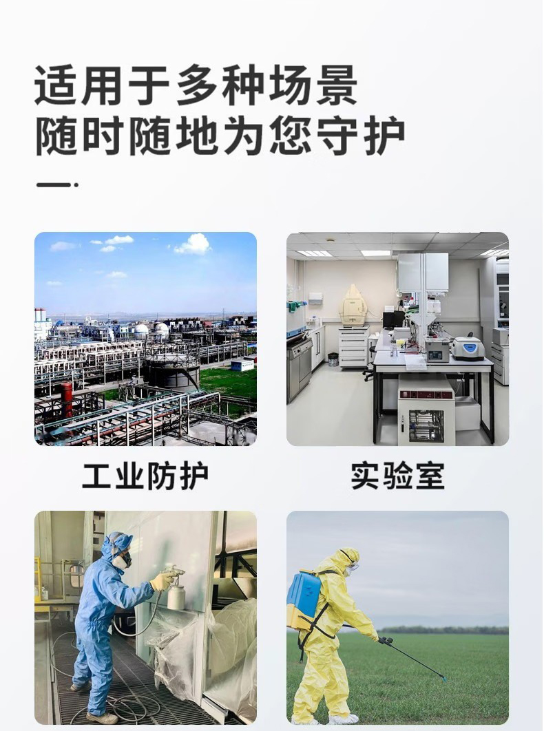 定和DH510耐酸堿防化服連體化學防護服10