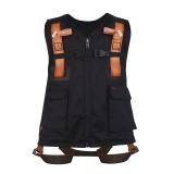 代爾塔501015熒光馬甲式雙掛點安全帶