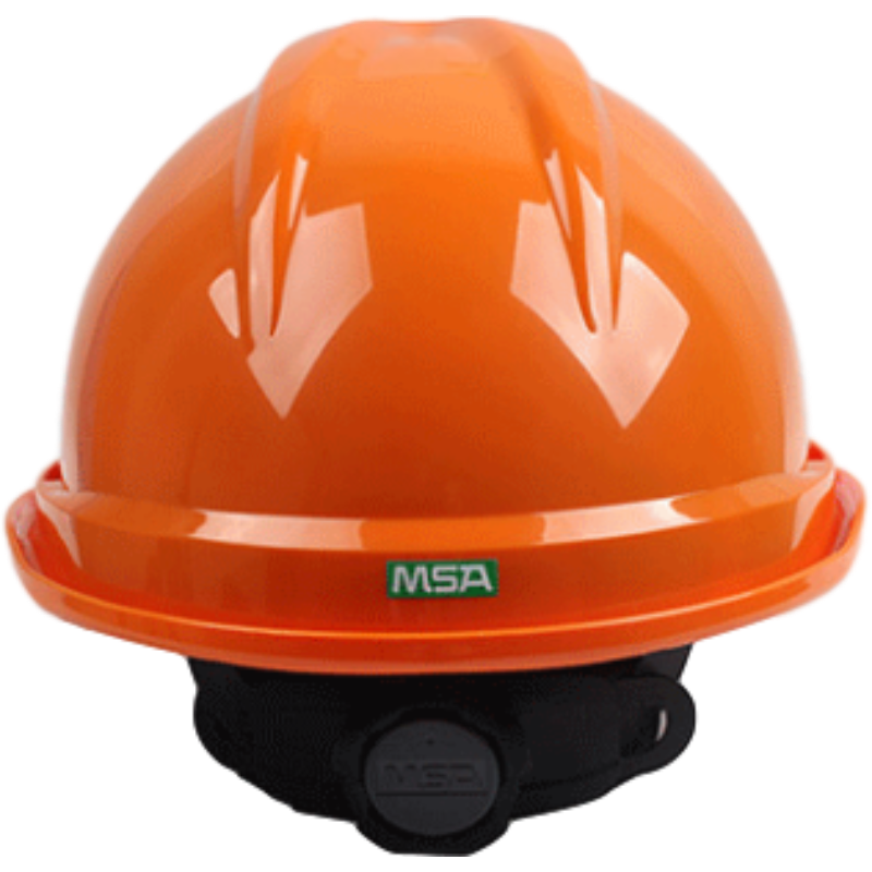 梅思安10172478豪華型有孔ABS橙色安全帽