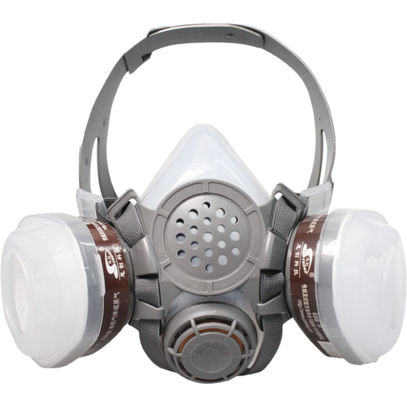 思創ST-M50G-3B硅膠雙罐半面罩防毒面具