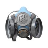 思創ST-502-1B硅膠雙罐半面罩防毒面具