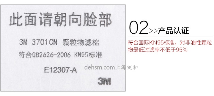3M3701CN濾棉產(chǎn)品認(rèn)證KN95標(biāo)準(zhǔn)