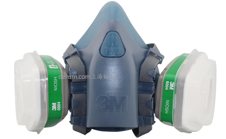 3M7502防氨氣防毒面具圖片-正面