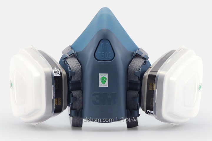 3M7502+6005防有機(jī)氣體及甲醛防毒面具圖片-正面