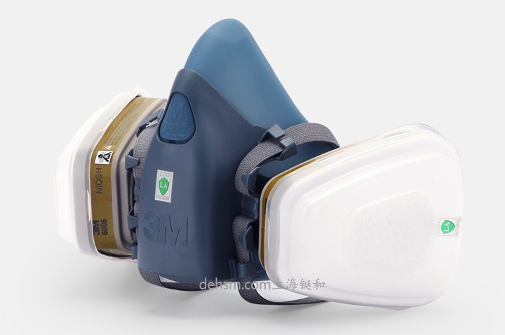 3M7502+6006防多種氣體防毒面具圖片-側面