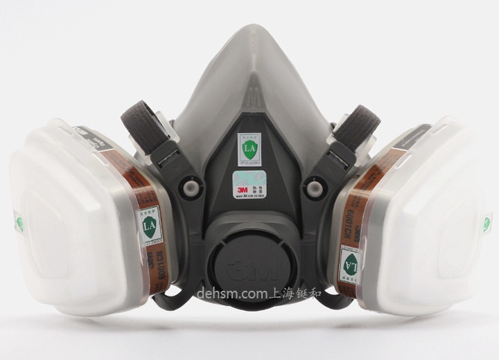 3M6200+6001防有機(jī)氣體防毒面具圖片-正面