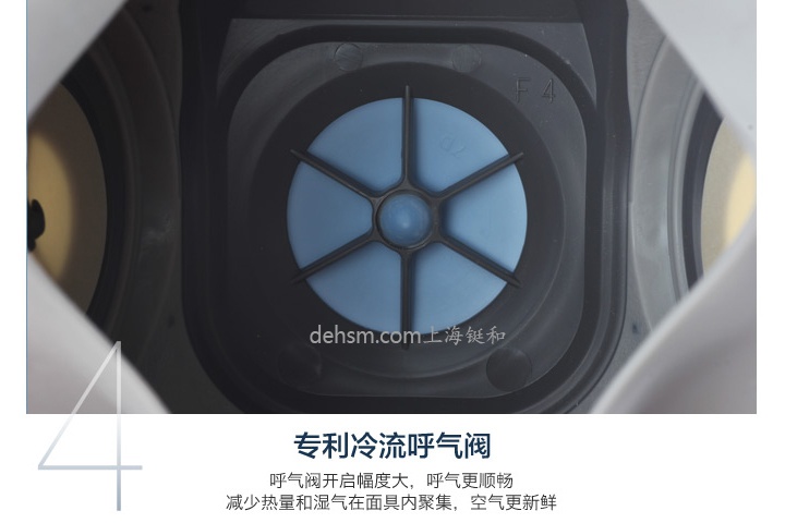 3M6200+6001防有機(jī)氣體防毒面具專(zhuān)利冷流呼氣閥