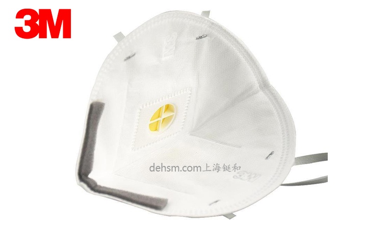 3M9501V KN95防塵口罩圖片-反面