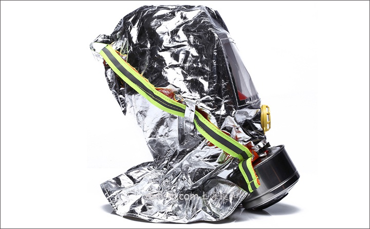 興安TZL30A火災逃生防煙面罩圖片-側面