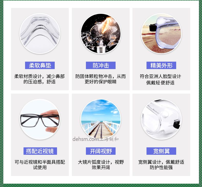 雷克蘭G1510護目鏡柔軟鼻墊，防沖擊，外形精美，寬側翼