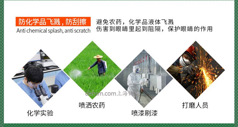 雷克蘭G1510護目鏡防化學品飛濺，防刮擦