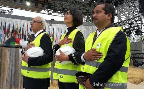 2015年意大利米蘭世博會思爾反光背心亮相