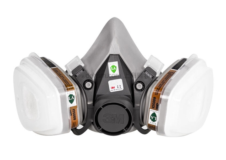3M620E雙罐防毒面具套裝圖片-正面