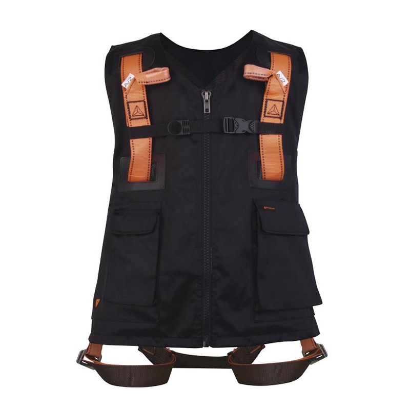 代爾塔501015熒光馬甲式雙掛點(diǎn)安全帶圖2