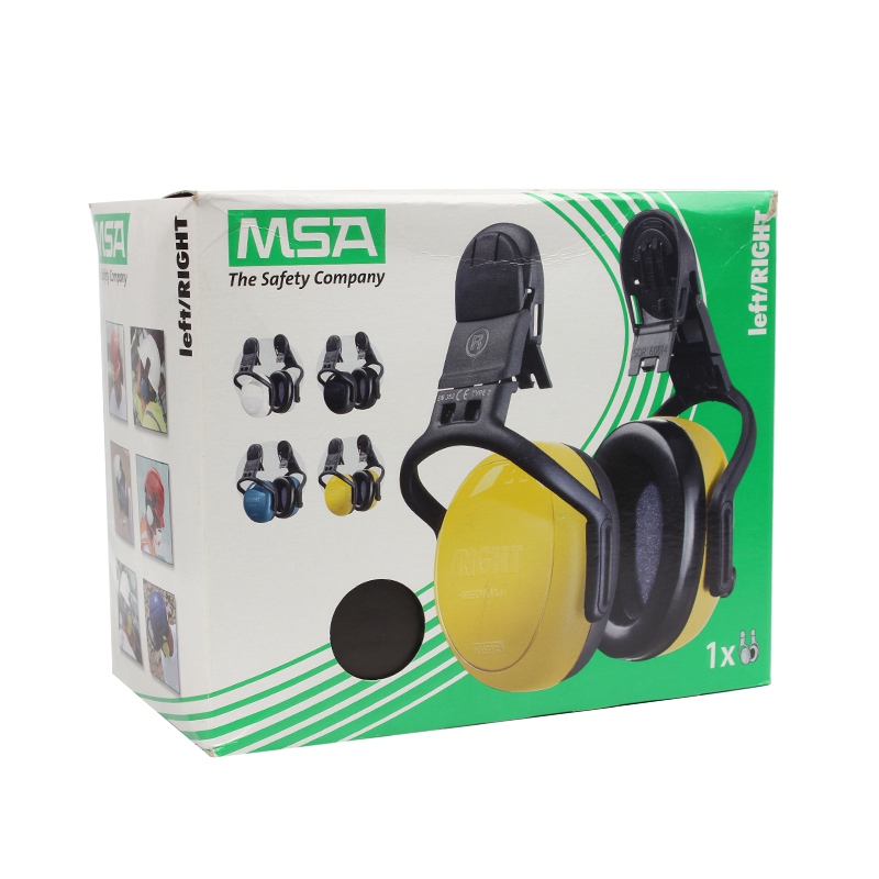 梅思安10087437頭盔式左右低衰減防噪音耳罩圖5