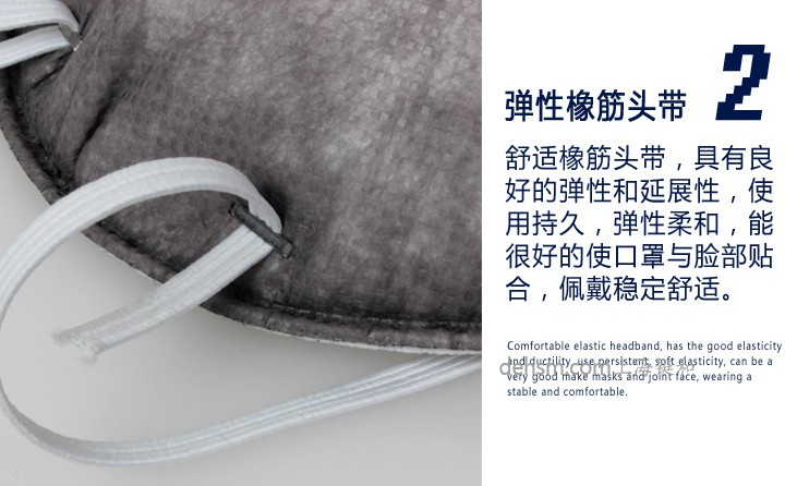 3M9913V口罩彈性橡筋頭帶，佩戴更加舒適